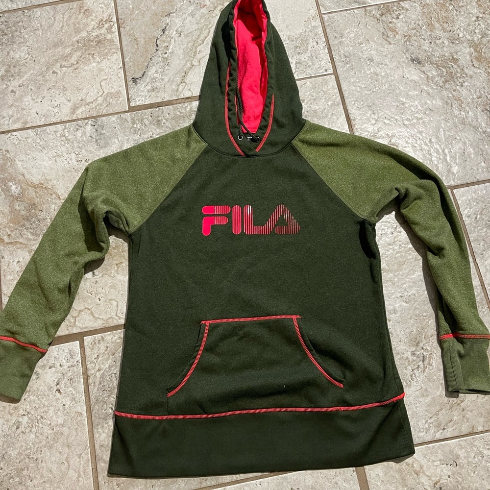 Women Fila size L pullover hoodie